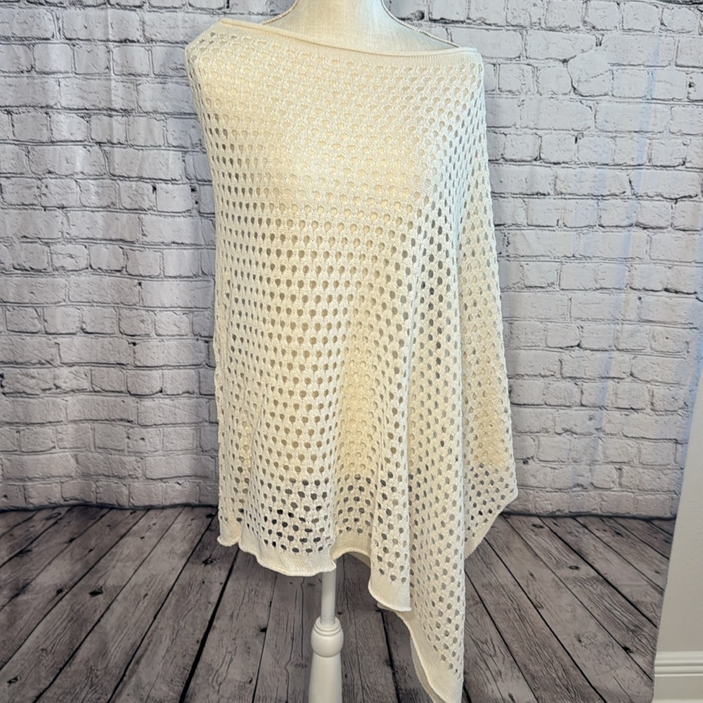 Chico’s Penny Perforated Poncho
